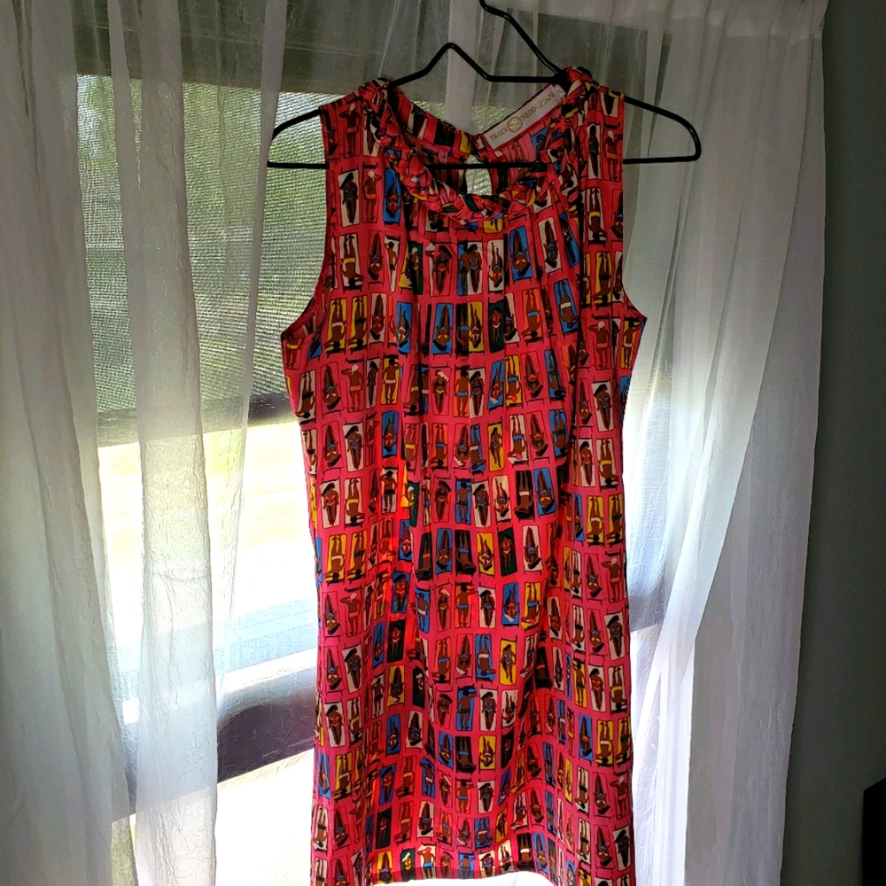 Summer fun print light weight dress